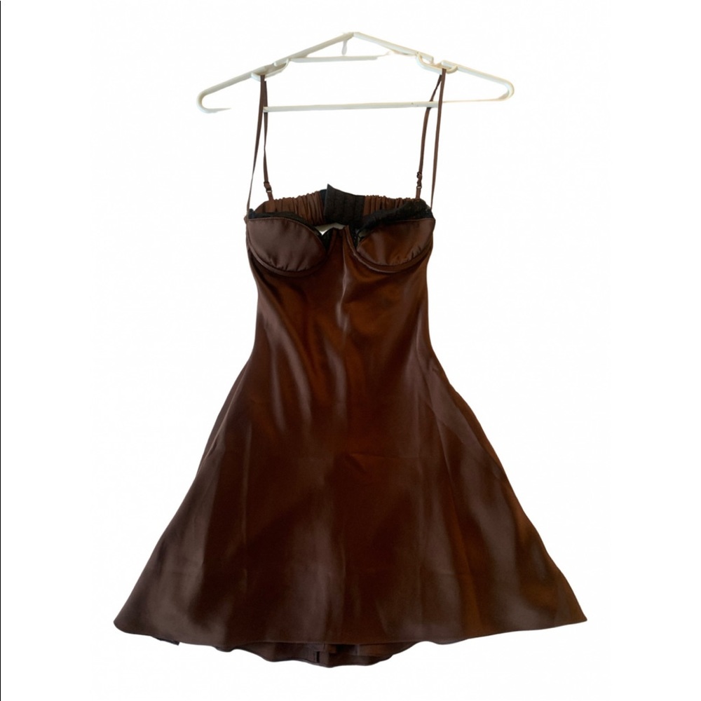 NWT Brown Mirror Palais Dress XXS
